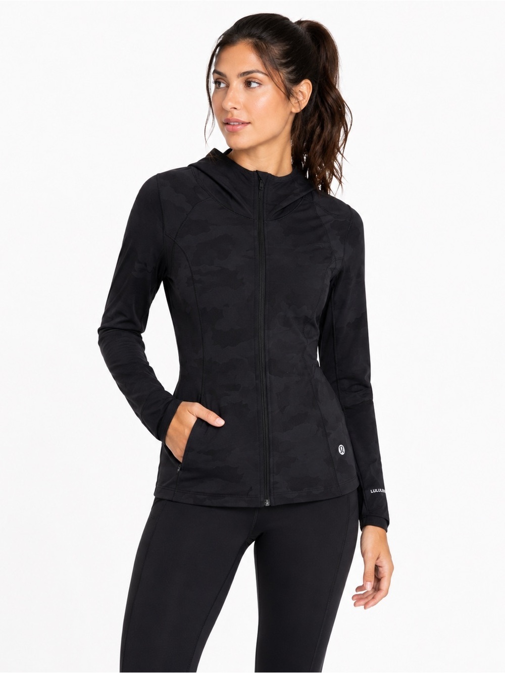 Lululemon Mist Over Windbreaker Heritage 365 Camo Deep Coal Multi Size 8
